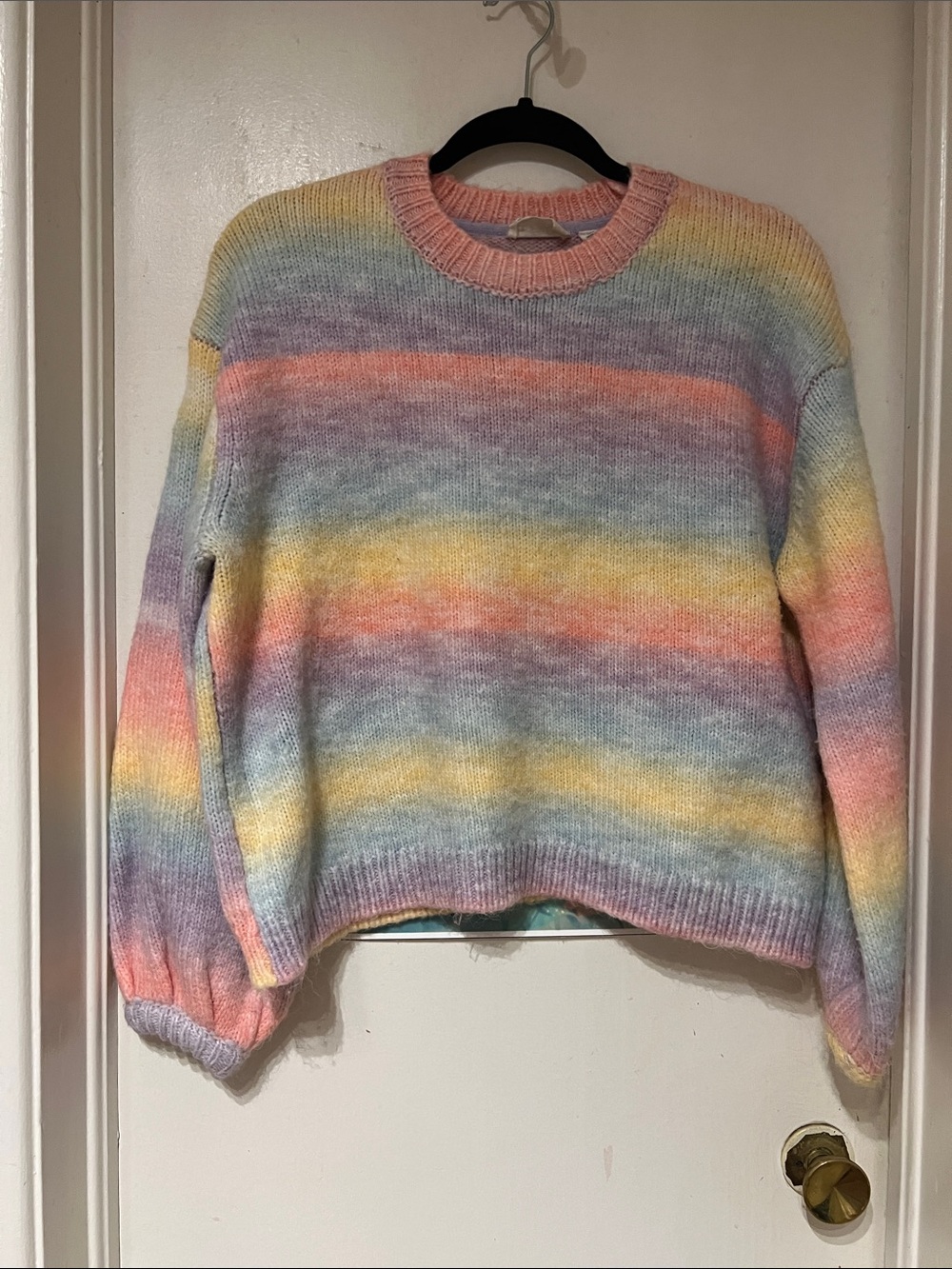 Cropped Fuzzy Sweater